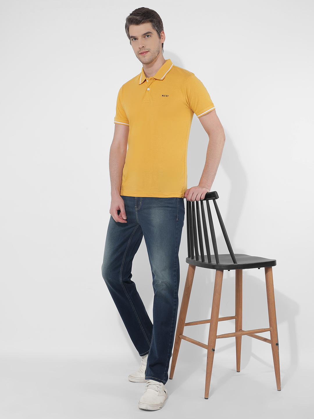 Numero Uno Men Faded Blue Jeans